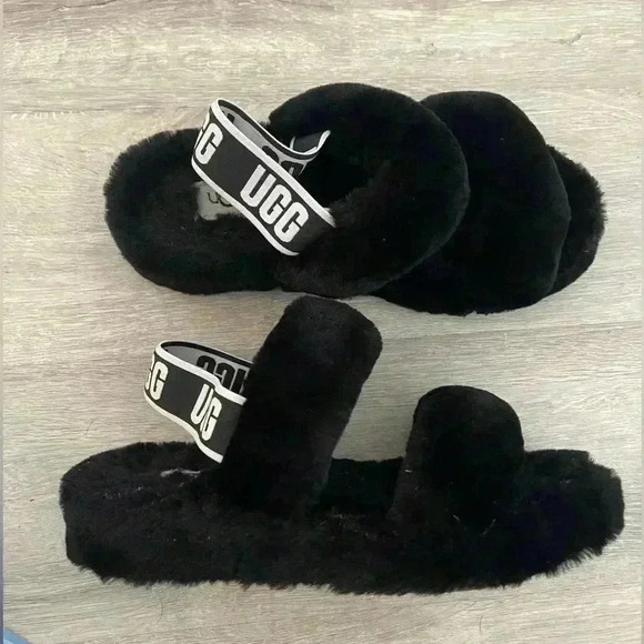 UGG Oh Yeah Slide in Fluff Sandal 8 - Picture 1 of 11